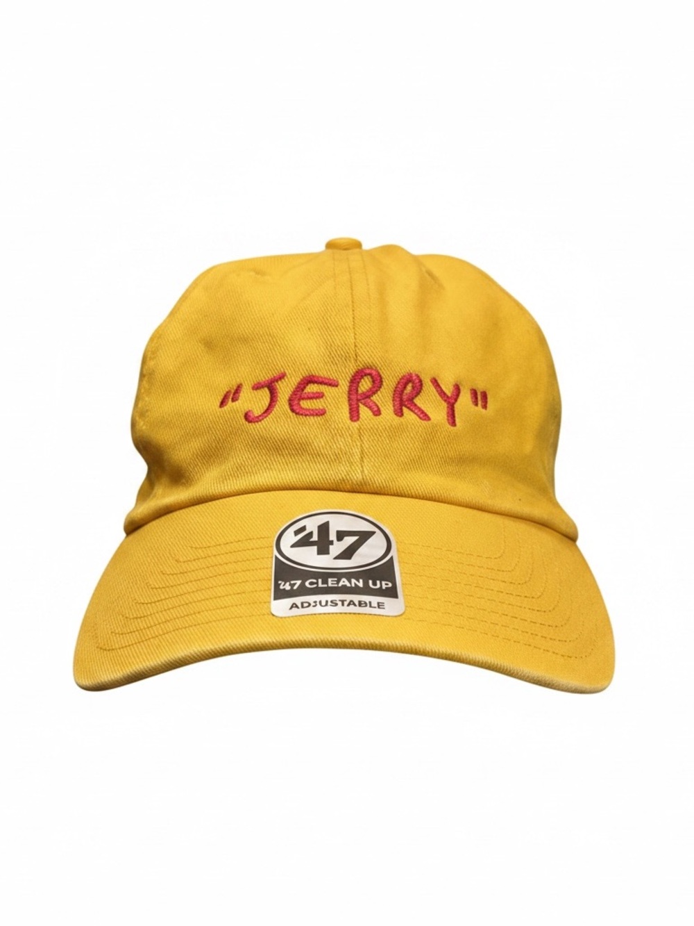 ’47 Brand Jerry Hat Yellow Red Embroidered Clean Up Dad Cap Adjustable OSFA